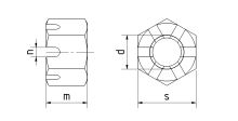 Matice korunková nízká DIN 979-04-Zn M8 (1)
