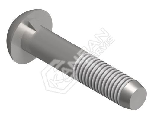 Šroub s půlkulatou hlavou a nosem DIN 607 4.6 Zn M24x35