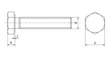 Šroub se šestihrannou hlavou ISO 4017 8.8 St M12x120 (1)