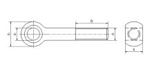 Šroub otočný s okem DIN 444 B 4.6 Zn M10x50 (1)