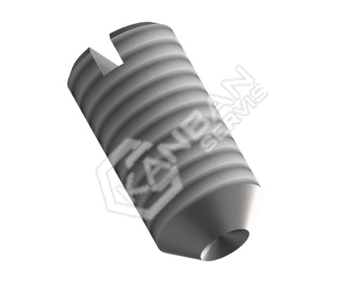 Šroub stavěcí s důlkem DIN 438 14H Zn průb.dr. M5x12