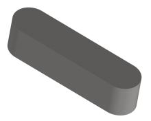 Pero těsné vsazovací DIN 6885 A St 28x16x175
