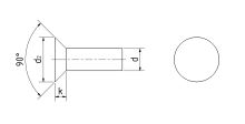 Nýt zapuštěná hlava 90° ČSN 022311.10 St pr.3,0x30 (1)