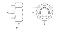 Matice korunková nízká DIN 979-04-St M27x1,50 (1)