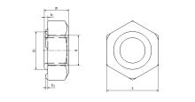 Matice šestihranná přivařovací DIN 929 Inox A2-70 M6