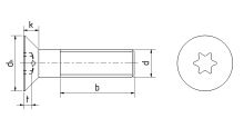 Šroub se zapuštěnou hlavou ~DIN 7991 8.8 Zn TORX M8x25 (1)