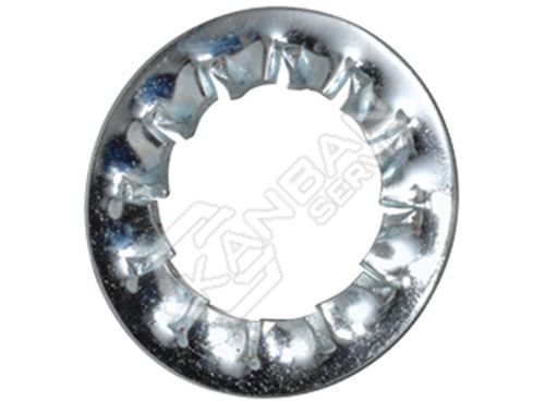 Podložka vějířová s vnitřním ozubením DIN 6798 J Inox A4 pr.5,3