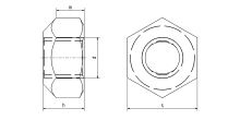 Matice pojistná celokovová DIN 980 V-8-Zn M12x1,25 (1)