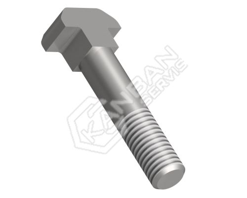 Šroub s T-hlavou a čtyřhranem DIN 186 B 4.6 Zn M10x70