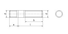 Šroub závrtný do litiny DIN 939 5.8 St M20x65 (1)