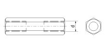 Distanční sloupek Zn OK5,5/M3x30 F/F (1)