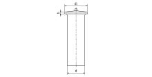 Čep přivařovací hladký ISO 13918 poměděný St 37-3k PK-S pr.6,0x20 (1)