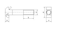 Šroub s T-hlavou a čtyřhranem DIN 186 B 4.6 St M12x40 (1)