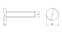 Šroub bezpečnostní "ONEWAY" inox A2 M4x10 (1)