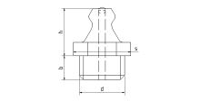 Mazací hlavice kulová přímá 180° typ H1 DIN 71412 Inox A1 M10x1,00 (1)