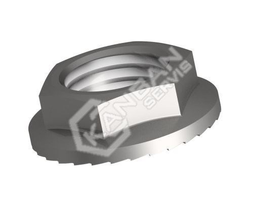 Matice pojistná s ozubeným límcem VERBUS TENSILOCK tř8/10 Zn M10