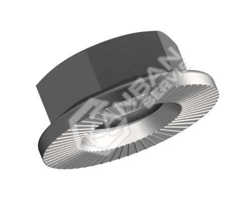 Matice pojistná žebrovaná VERBUS RIPP-LOCK tř.10 Zn M12
