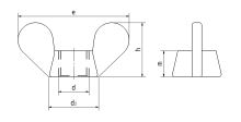 Matice křídlová DIN 315 4.6 Zn M24 (1)
