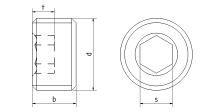 Šroub vypouštěcí DIN 906 5.8 St M26x1,50 (1)