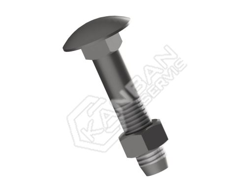 Šroub vratový s maticí DIN 603 4.6 Zn M16x300