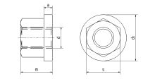 Matice šestihranná upínací DIN 6331-10-Zn M24 (1)